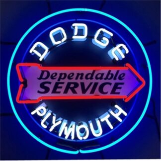 Dodge Plymouth Service Neon Verlichting Ø61cm