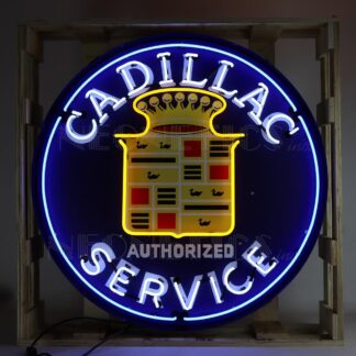 Cadillac Service Neon Verlichting Ø61cm
