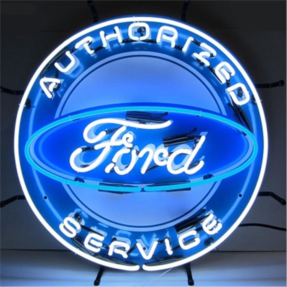 Ford Authorized Service Logo Neon Verlichting Ø61cm