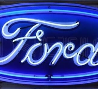 Ford Logo Neon Stalen Behuizing 152 x 58 x 15 (h) cm