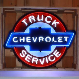 Chevrolet Truck Service Neon in Stalen Frame 107 x 84 cm 