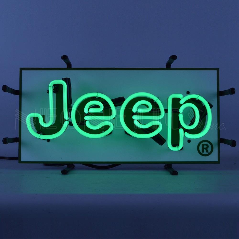 Jeep Logo Neon Verlichting 43x20cm