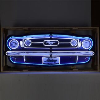 Ford Mustang Car Front in Stalen Frame 152x59x15cm