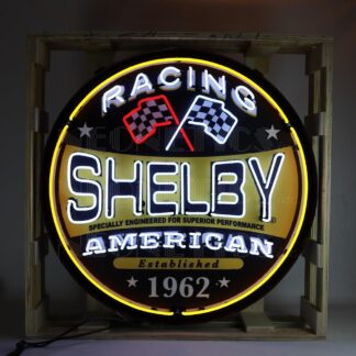 Shelby Racing XL Logo Neon in Stalen Frame Ø91cm