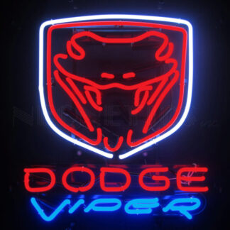 Dodge Viper Logo Neon Verlichting 51x56cm