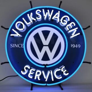 Volkswagen Service Logo Neon Ø61cm